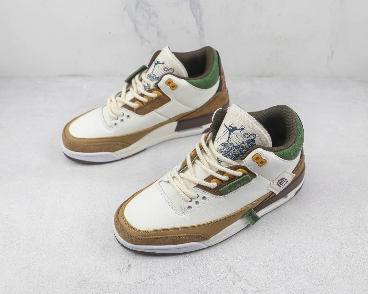 AIR JORDAN 3 SE WHITE/DARK BROWN-GREEN