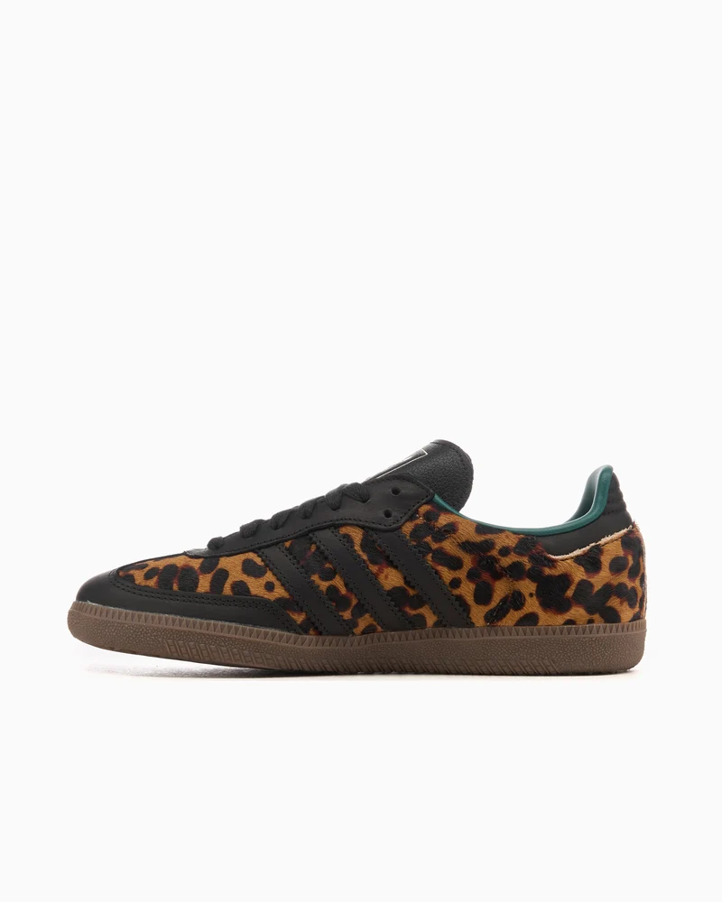 Adidas Samba "Black Green Leopard"