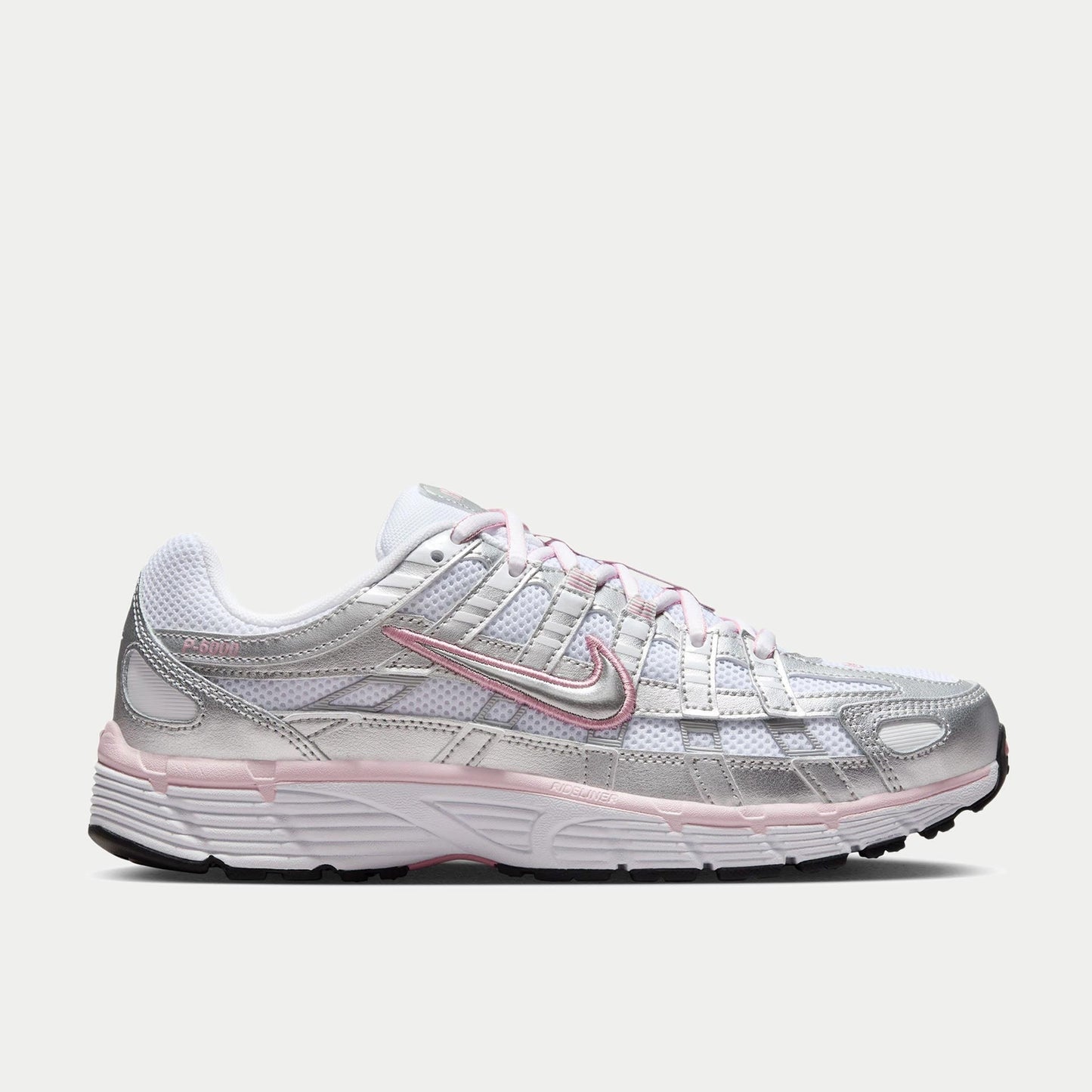 Nike P-6000 White/Metallic Silver/Elemental Pink