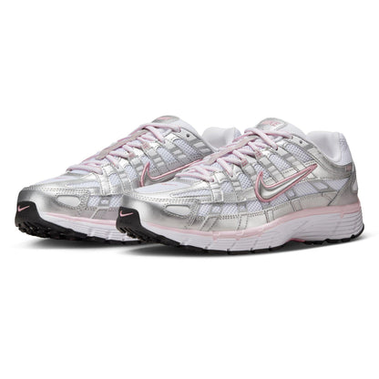 Nike P-6000 White/Metallic Silver/Elemental Pink