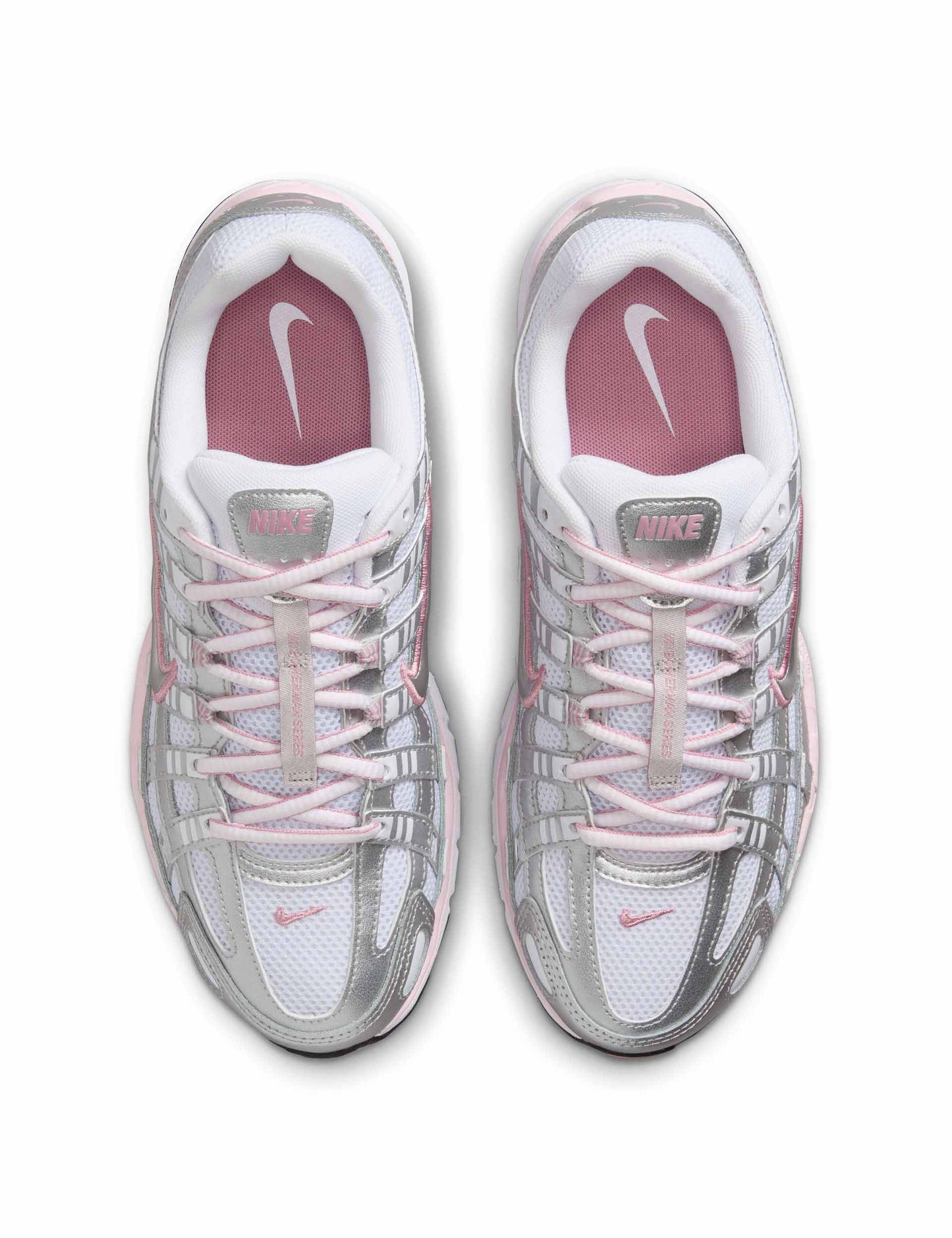 Nike P-6000 White/Metallic Silver/Elemental Pink