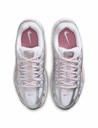 Nike P-6000 White/Metallic Silver/Elemental Pink