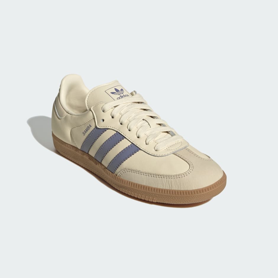 Adidas Samba OG "Cream White Silver Violet"