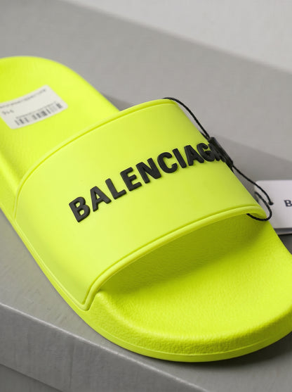 Balenciaga pool slides Jaune Neon